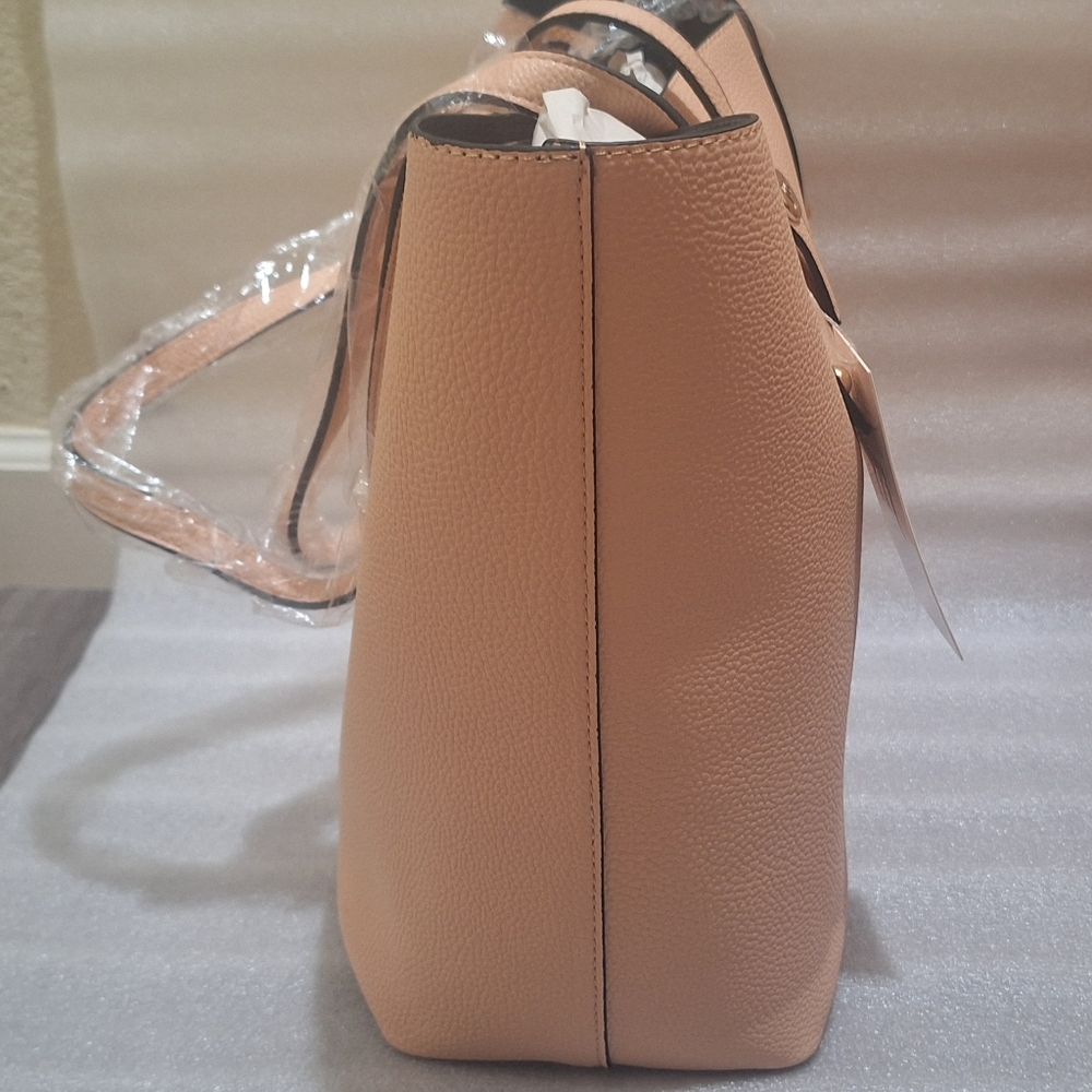 Jessica Moore Large Peach Tote Bag - Picture 3 of 5